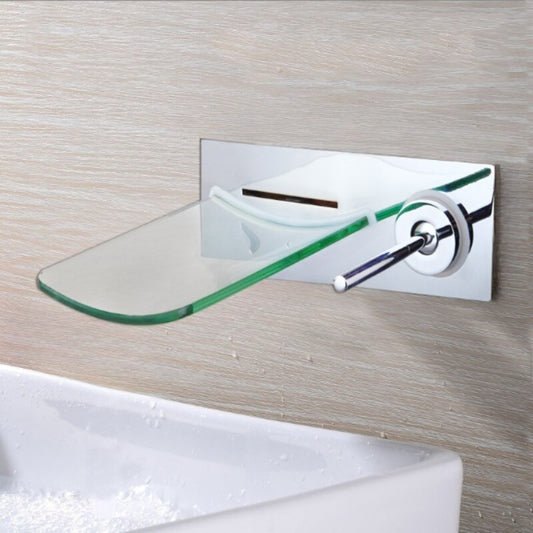 Glass Spout Waterfall Solid Wall Mounted Faucet | Stylish Design