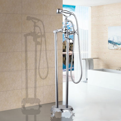 Standing Bathroom Shower Floor Mounted Shower Set