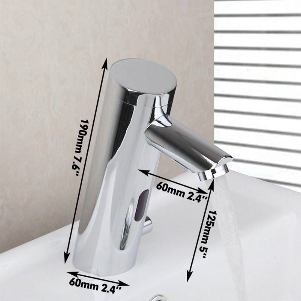 Tilted Solid Brass Automatic Sensor Sink Faucet