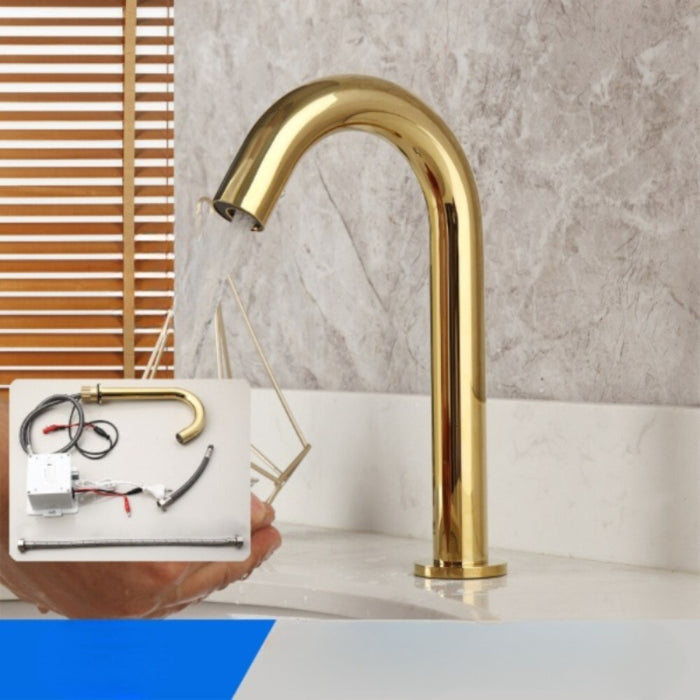 Gold Polished Automatic Touch Sensor Mixer Faucet Tap
