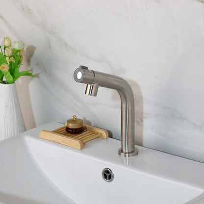 Nickel Brushed Single Handle Basin Sink Faucet