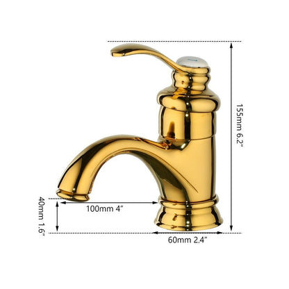 Gold Plated Bathroom Faucets