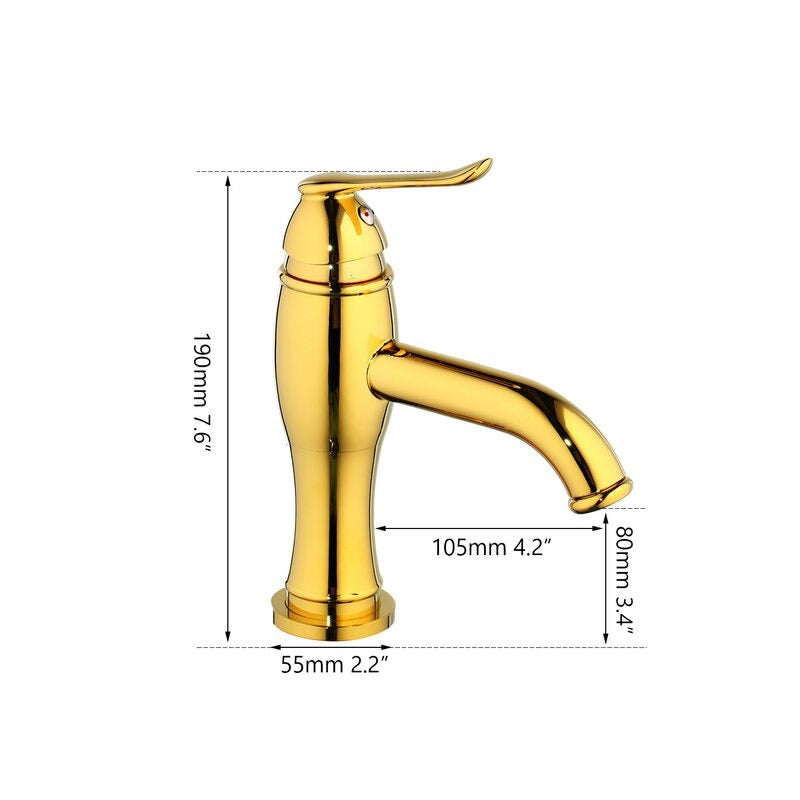 Gold Plated Bathroom Faucets