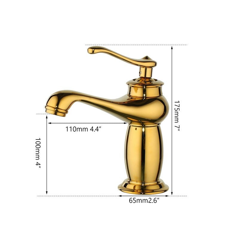 Gold Plated Bathroom Faucets