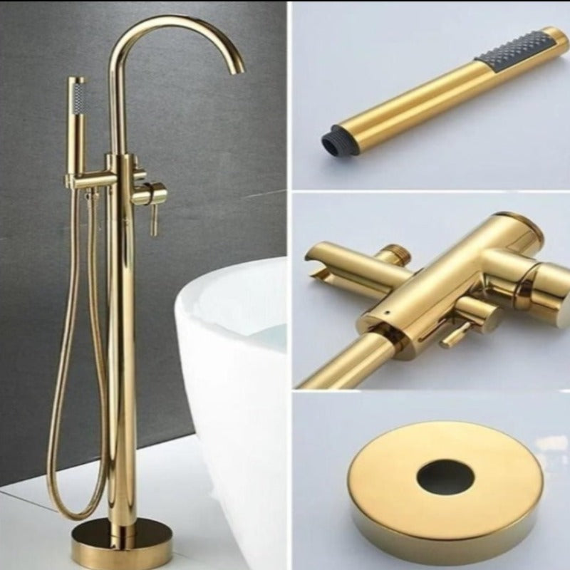 Floor Mounted Bathtub Faucet Shower Set