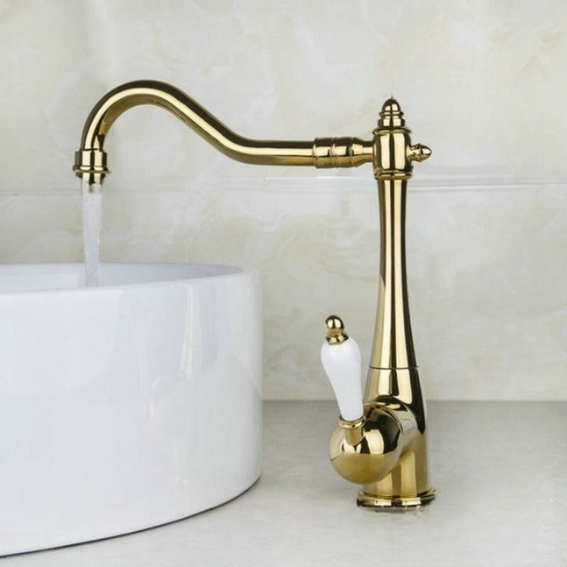 Spout Rotating Basin Sink Mixer Faucet Tap