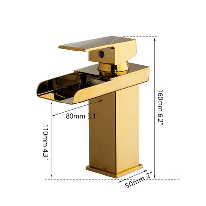 Short Waterfall Mixer Basin Faucet