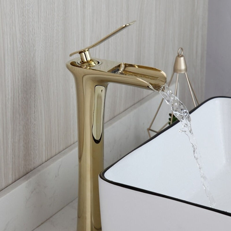 Waterfall Bathroom Basin Faucet Water Mixer Tap