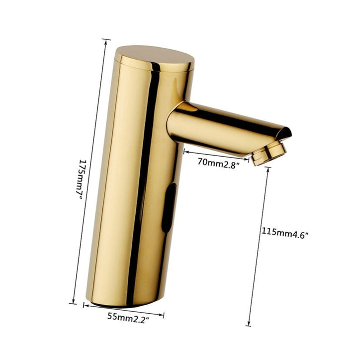 Tilted Solid Brass Automatic Sensor Sink Faucet