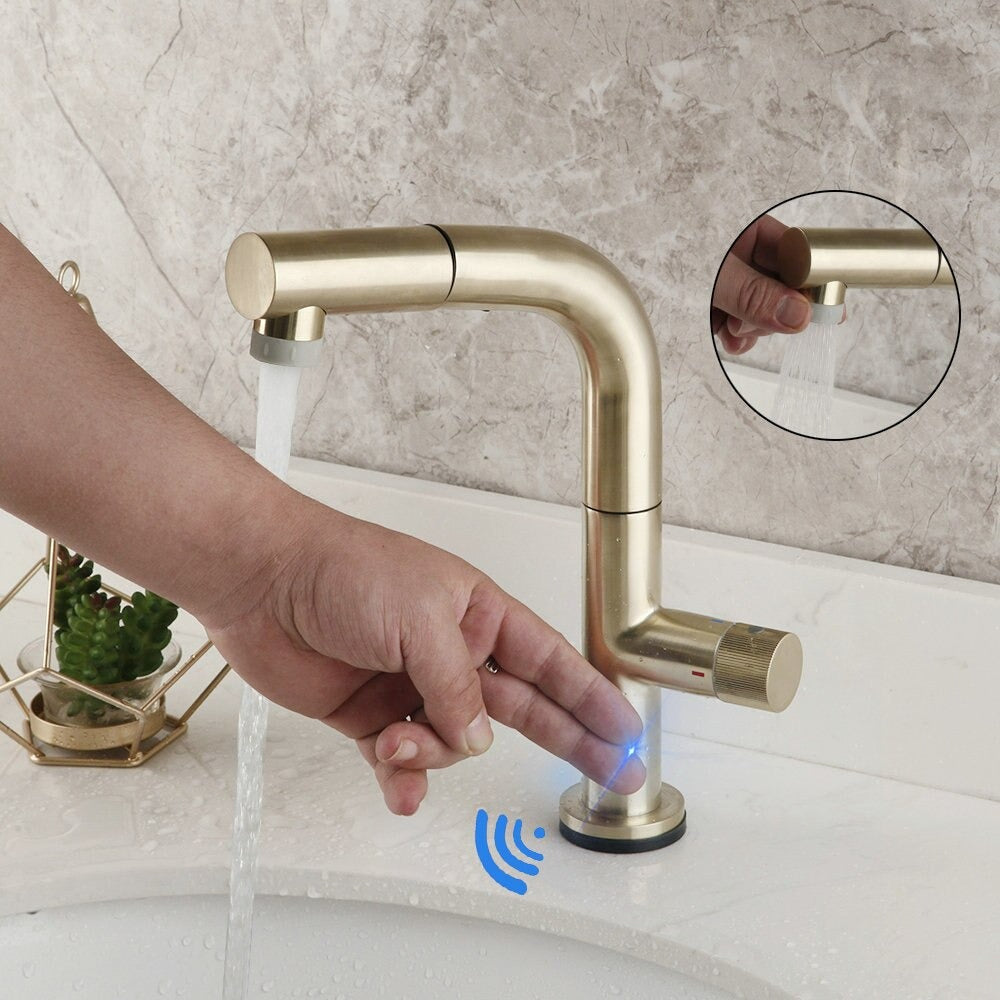Smart Touch Sensor Pull Out Kitchen Faucet | Premium Design