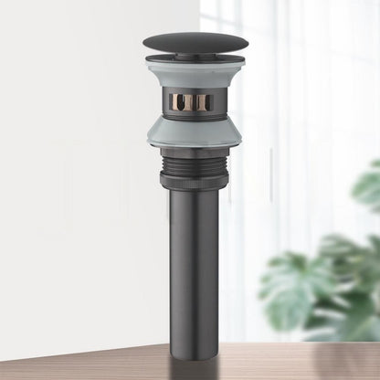 Gold Black Brass Pop-Up Drain And Attachment Sink Accessories