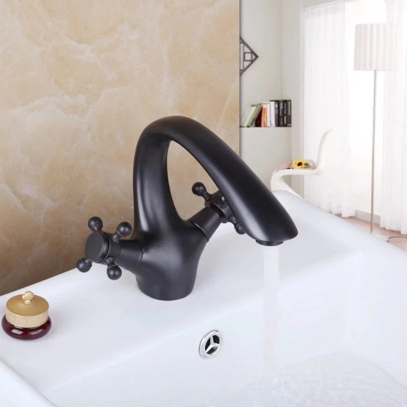 Swan Design Bathroom Basin Sink Mixer Faucets