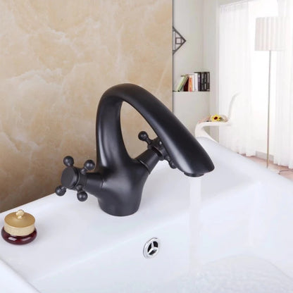 Swan Design Bathroom Basin Sink Mixer Faucets