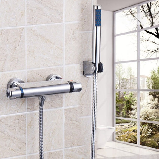 Bathroom Thermostatic Rainfall Water Tap Shower Set