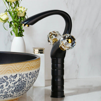 Swan Design Bathroom Basin Sink Mixer Faucets