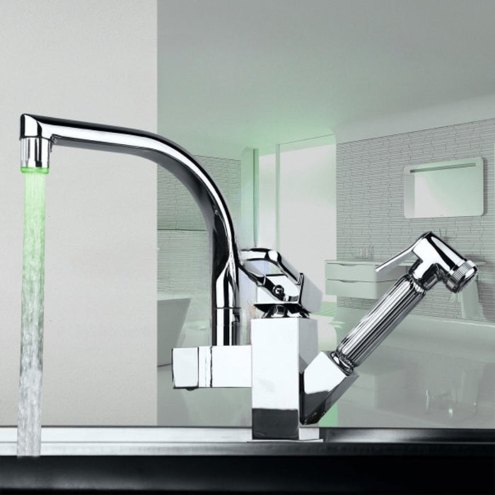 Swivel Pull Out Kitchen Basin Mixer Tap