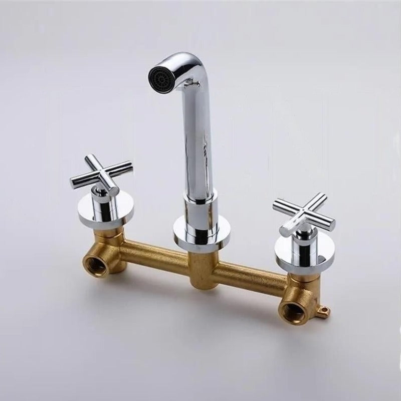 Dual Handle Sink Bathtub Basin Mixer Tap
