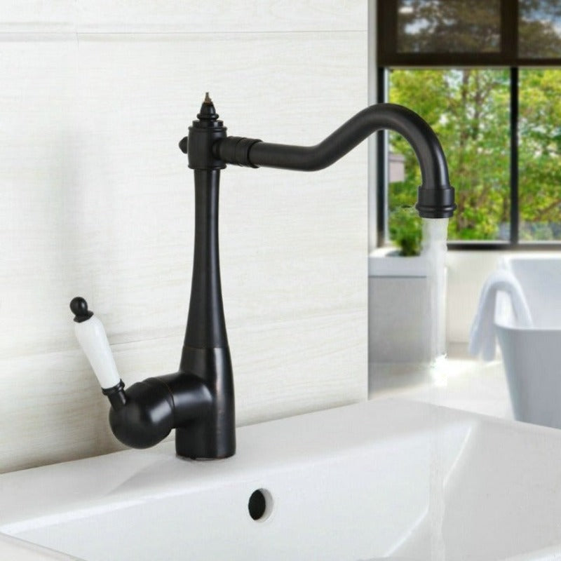 Spout Rotating Basin Sink Mixer Faucet Tap