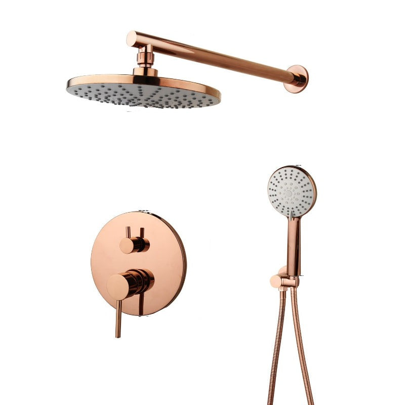 Wall Mount Rainfall Shower Faucet Set