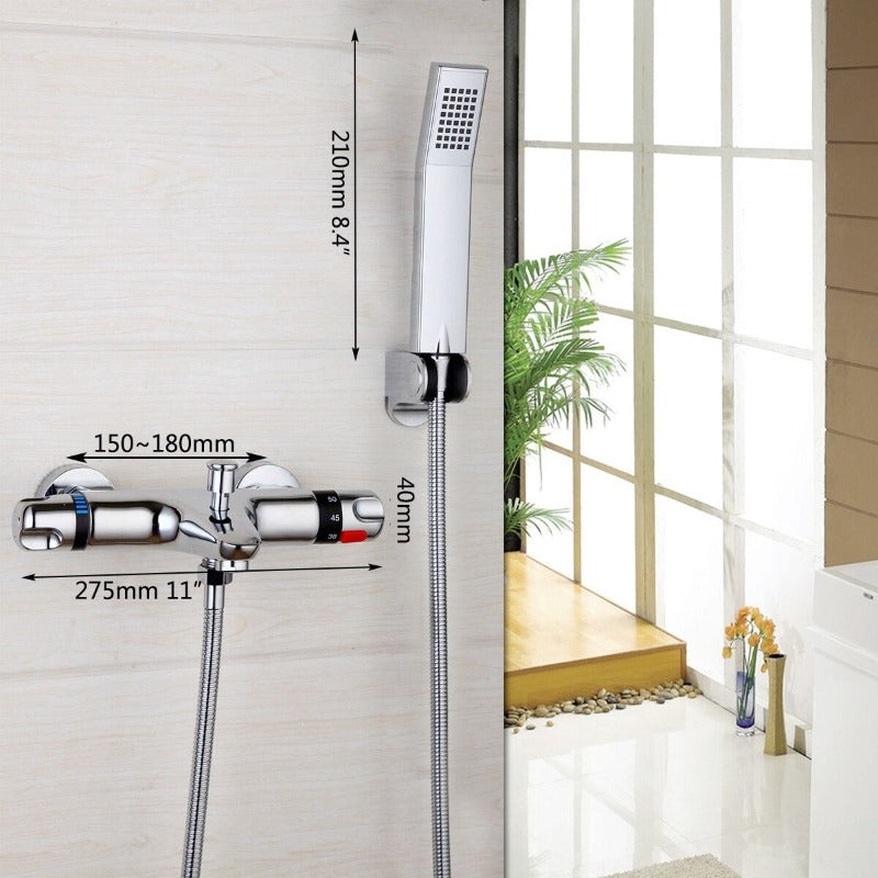 Wall Mounted Thermostatic Mixer Taps Faucet