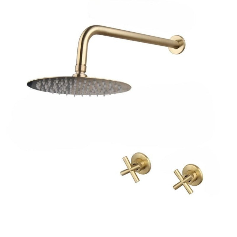 Wall Mounted Bathroom Rainfall Shower Faucet Set