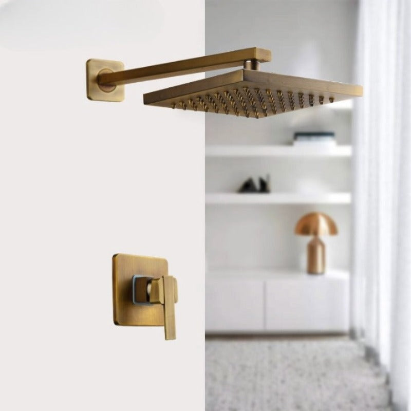 Wall Mounted Bathroom Rainfall Shower Faucet Set