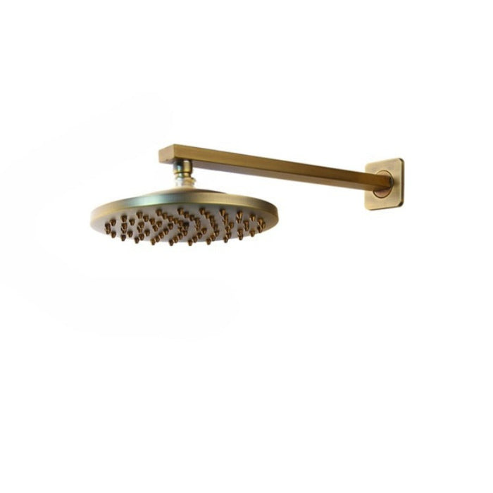 Antique-Brass Wall Mounted Shower Head And Shower Set