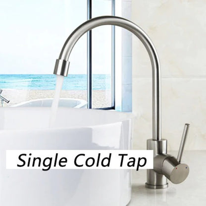 360 Swivel Nickel Brushed Stainless Steel Faucet