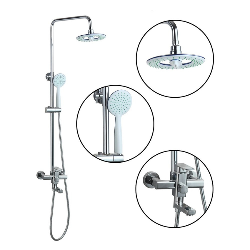 Chrome Round 8 Inch Rainfall Shower Head