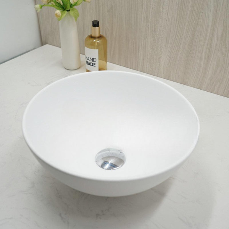 Black & White Ceramic Wash Basin Combine Deck Mounted Brass