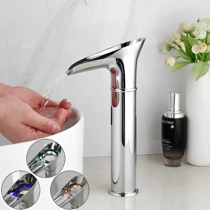 Automatic Hand Touch Waterfall Mixer Faucet - Sensor Technology | Modern Style