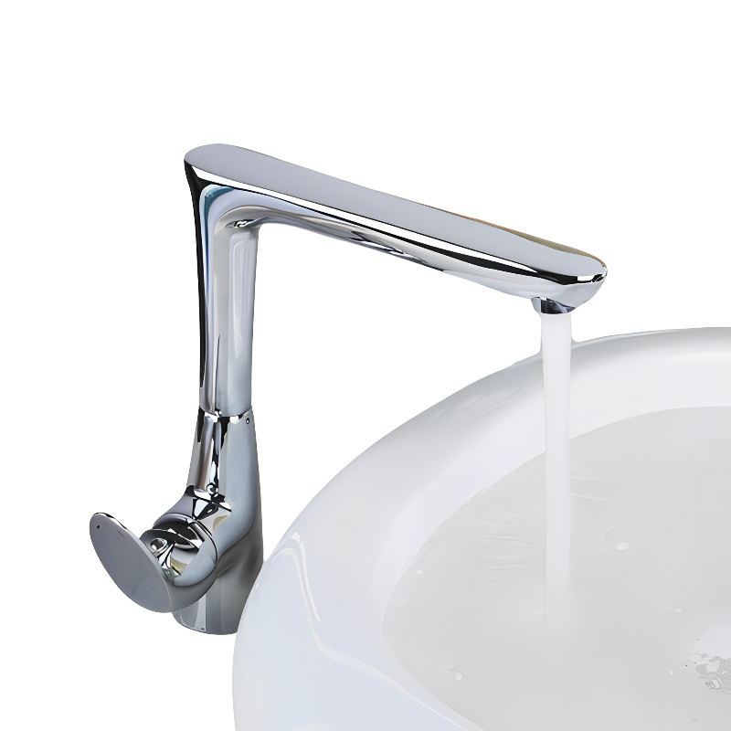 Swivel 360 Chrome Polished Kitchen Faucet Water Tap