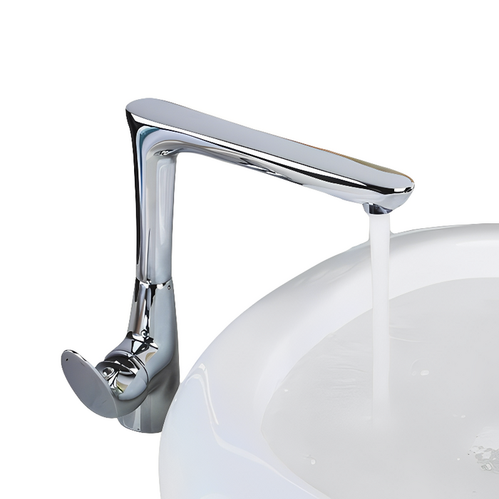Swivel 360 Chrome Polished Kitchen Faucet Water Tap
