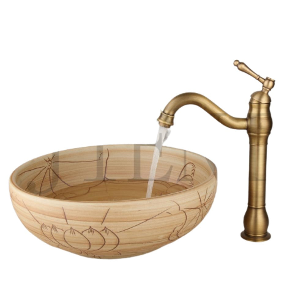 Ceramics Hand-Painted Bathroom Sink Set