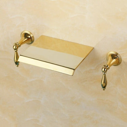 Golden Plated Bathtub Sink Faucet Mixer Tap