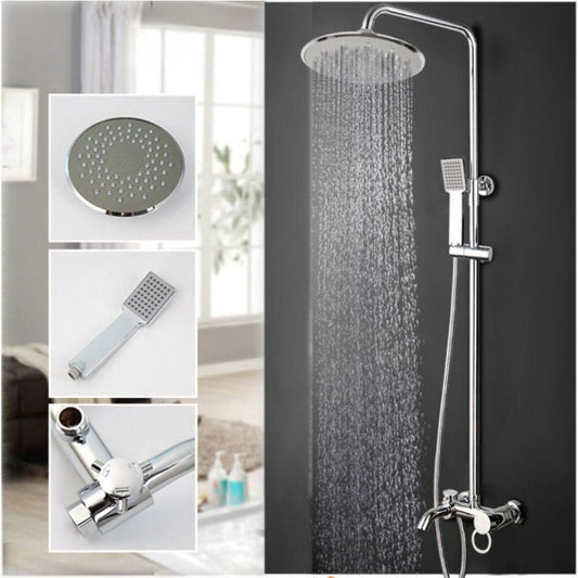 8 Inch Rain Shower Chrome Faucet Set