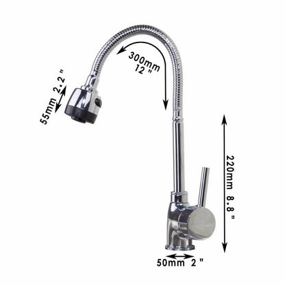 Stainless Steel Faucet Cold & Hot Kitchen Tap