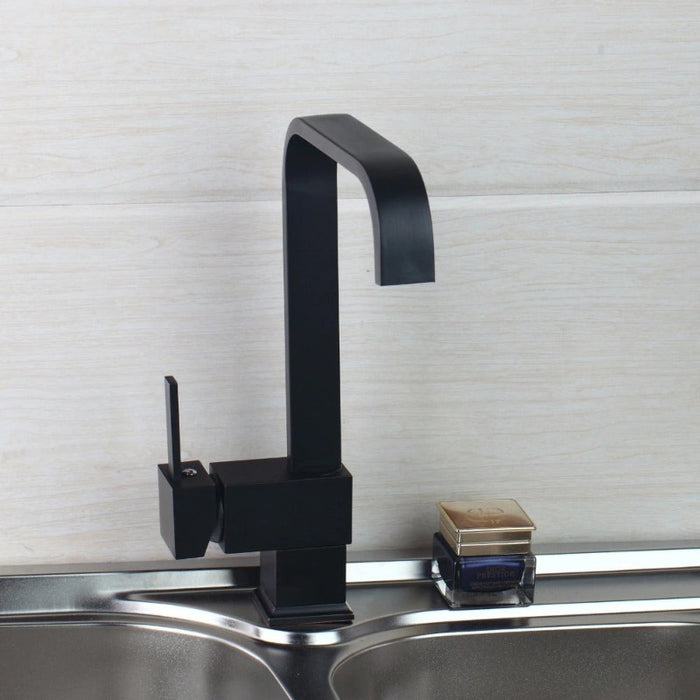 Black Painting Kitchen Basin Sink Faucet Mixer Tap