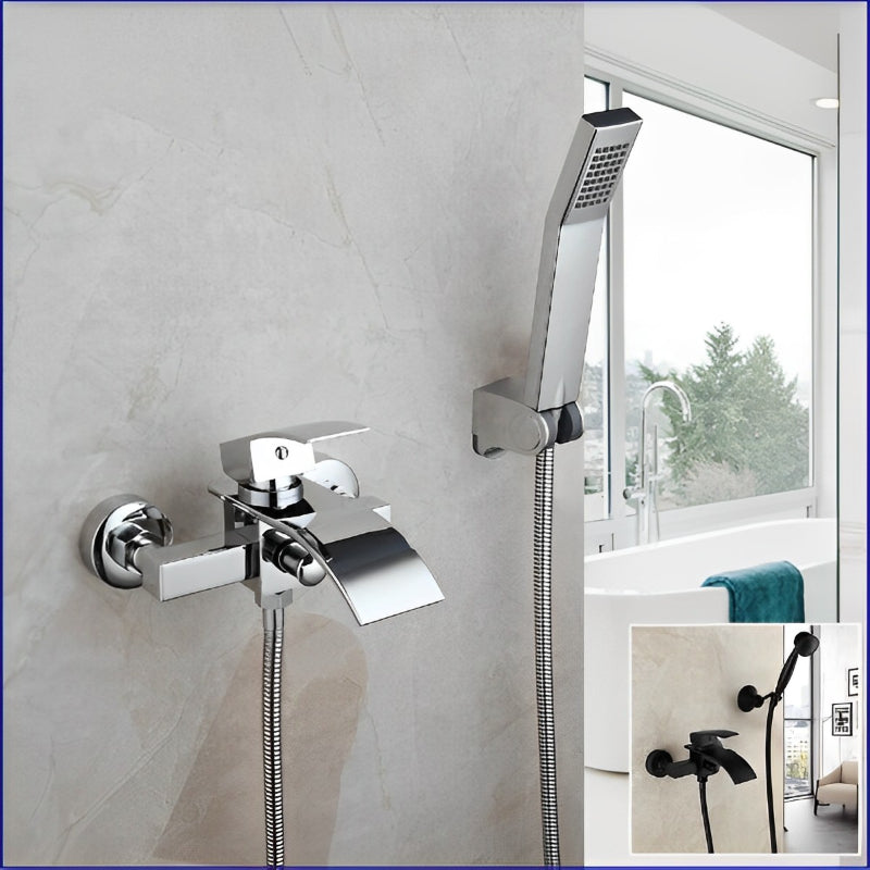 Chrome Polished Bathroom Bath Mixer Shower Set