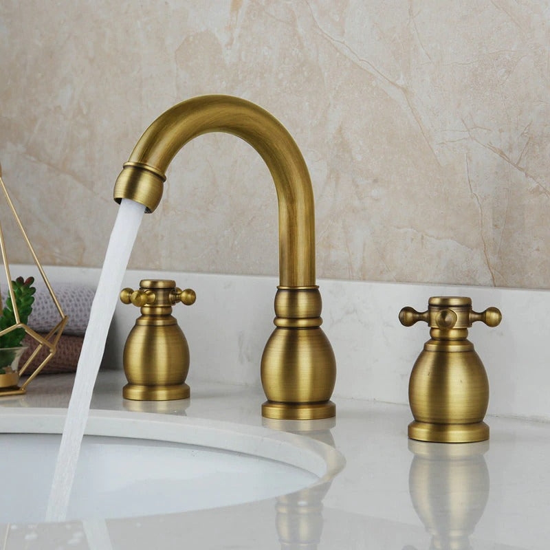 Antique Brass Bathroom Bathtub Faucet