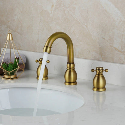 Antique Brass Bathroom Bathtub Faucet