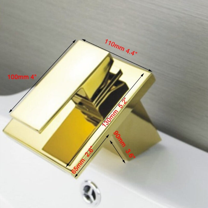 Polished Golden Classic Style Basin Sink Mixer Faucet