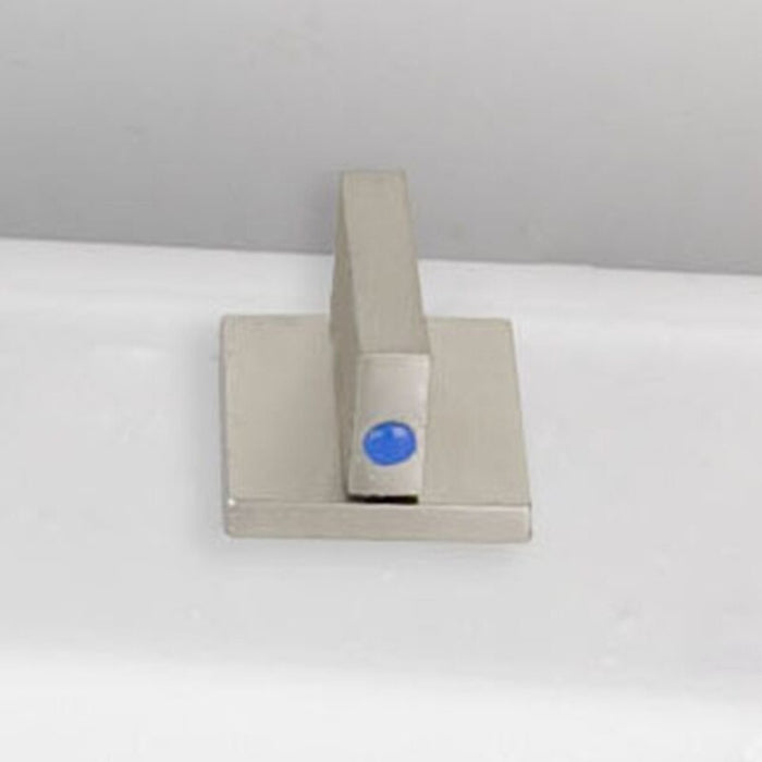 Nickel Brushed 3 Pcs Deck Mounted Bathroom Faucet