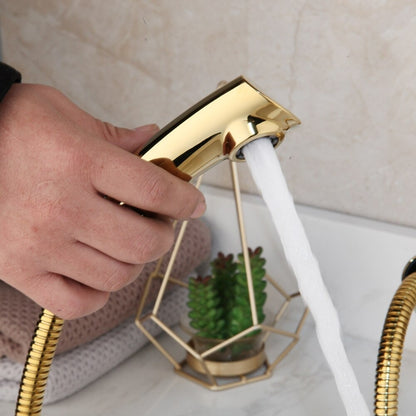 Golden Plated Rotated Bathroom Basin Mixer Tap