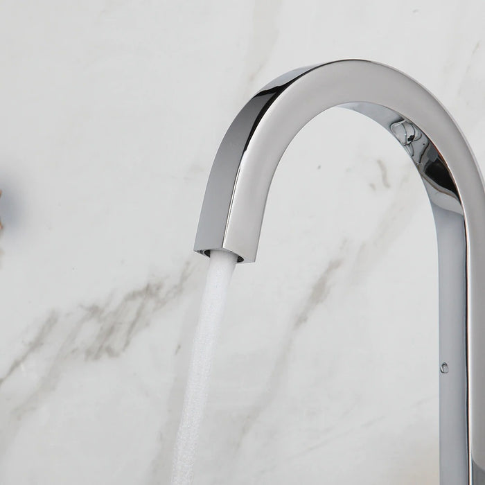 360 Swivel Chrome Brass Kitchen Water Tap Faucet