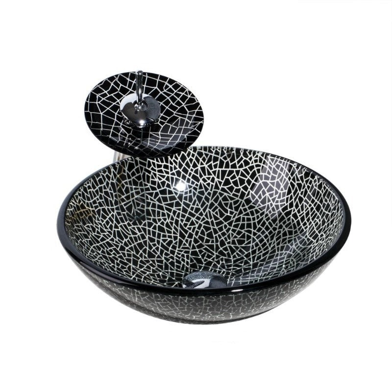 Round Bathroom Handmade Article Washbasin Sink Set