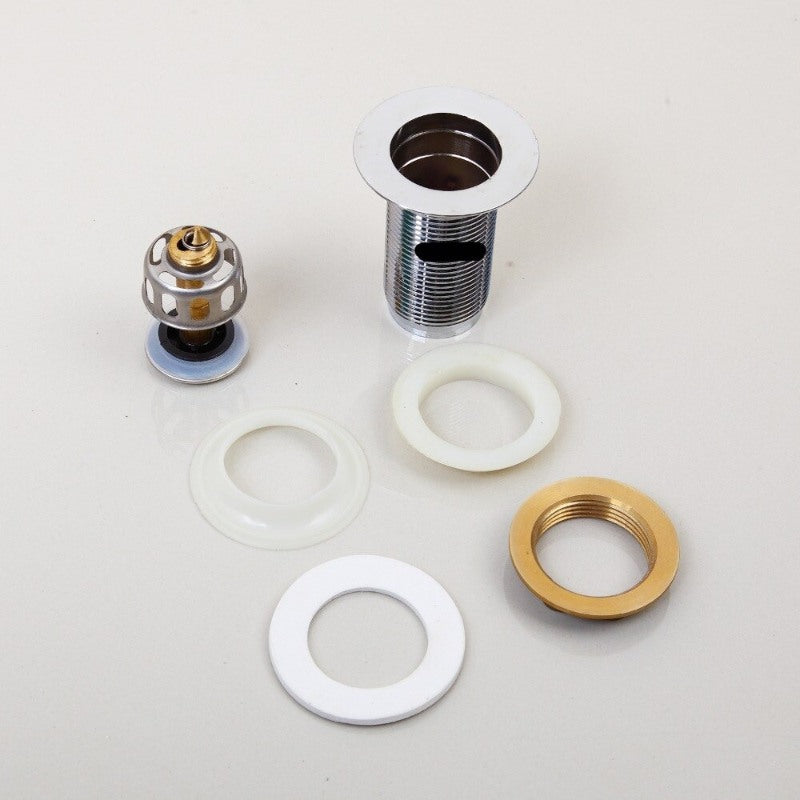 Chrome Brass Pop Up Waste Round Plug