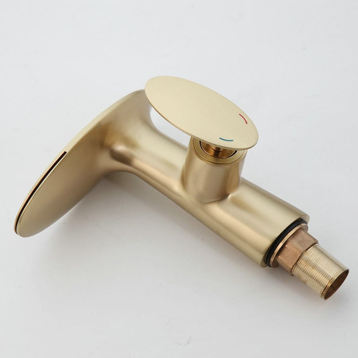 Luxury Brushed Golden Bathroom Basin Faucet