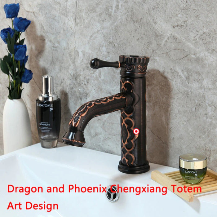 Black ORB Art Design Bathroom Faucet