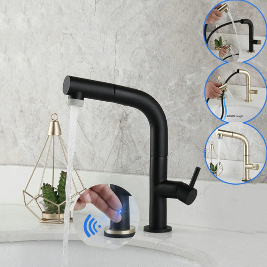 Smart Touch Sensor Pull Out Kitchen Faucet | Premium Design